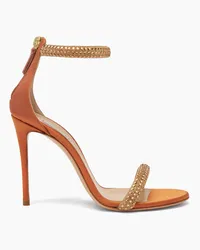 Casadei Scarlet Stratosphere Satin Sandals - Donna Sandali Honey And Topazio Honey