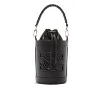 Giulia Leather Bucket Bag - Donna Borse Black