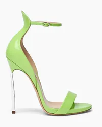 Casadei Cappa Blade Patent Leather Sandals - Donna Sandali Spirulina Spirulina