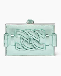 Casadei Metallic Clutch Bag - Donna Borse Green Light Green