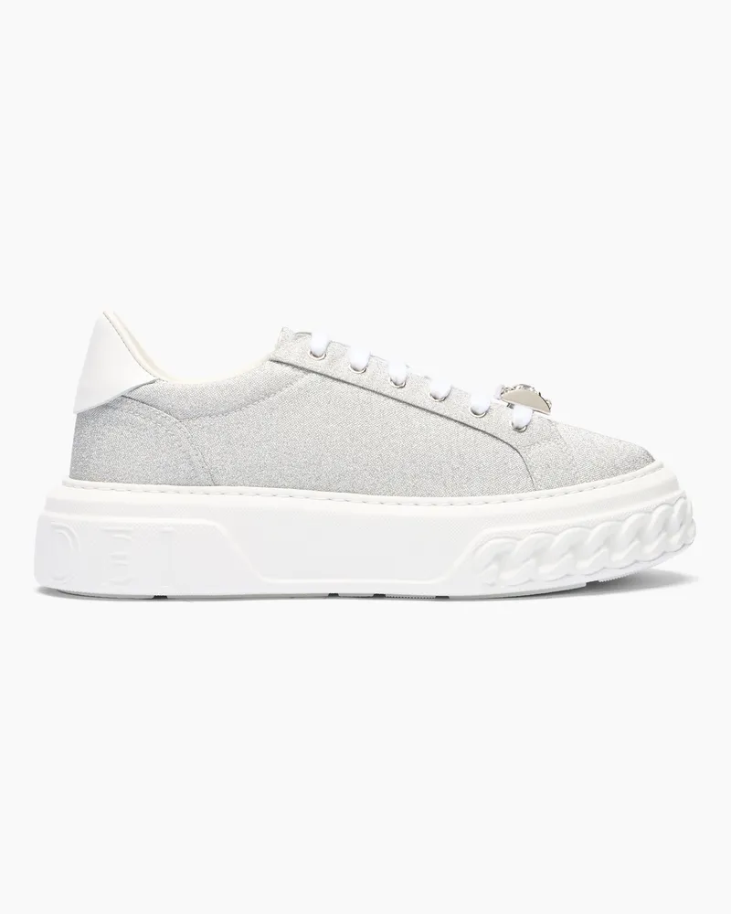 Casadei Off Road Cas25 Sneakers - Donna Sneakers Silver And White Silver