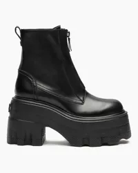 Casadei Maxxxi Zipped Leather Ankle Booots - Donna Stivaletti Black Black