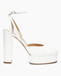 Casadei Betty Patent Leather Platform Pumps - Donna Plateau White White