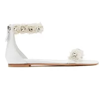 Elsa Leather Sandals - Donna Flats e Mocassini White