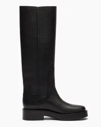 Casadei Charlie Leather High Boots - Donna Stivali Black Black