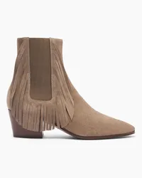 Casadei Beat Suede Ankle Boots - Donna Stivaletti Caribou Caribou