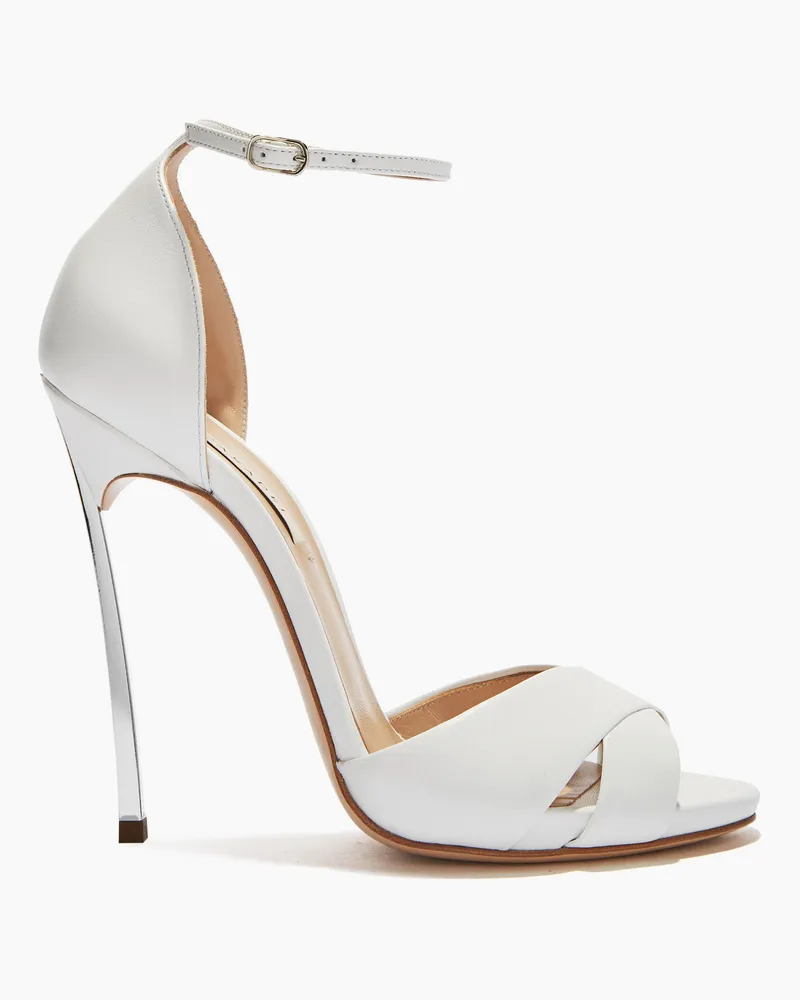 Casadei Blade Criss Cross Sandals - Donna Sandali White White