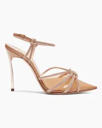 Casadei Blade C+c Pvc Pumps - Donna Décolleté E Slingback Toffee And Light Peach Toffee