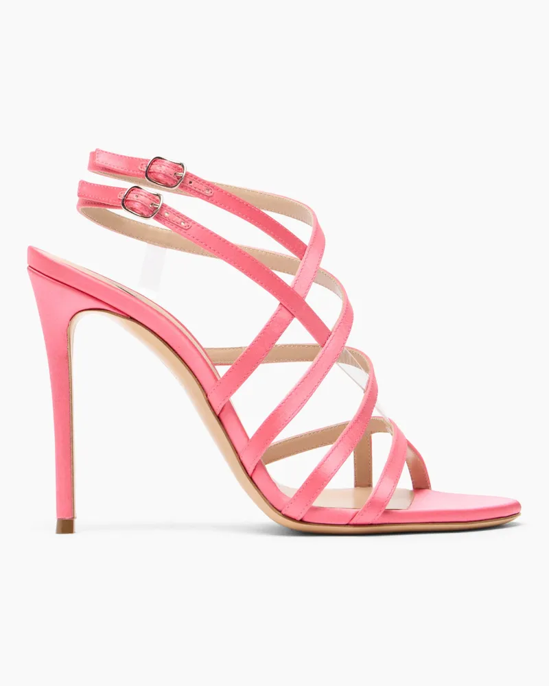 Casadei Julia Satin Cage  Sandals - Donna Sandali Coral Coral