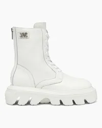 Casadei Generation C Leather Biker Boots - Donna Stivaletti White White