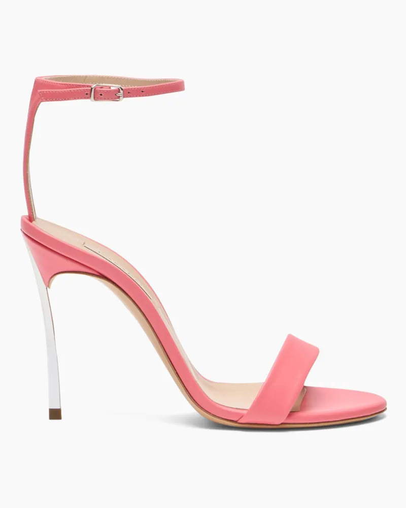 Casadei Marta Leather Sandals - Donna Sandali Coral Coral