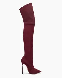 Casadei Blade Suede Over The Knee - Donna Stivali Sopra Il Ginocchio Ladybug Ladybug