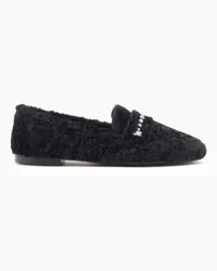 Casadei Valsenales Faux Fur Loafers - Donna Flats e Mocassini Black Black