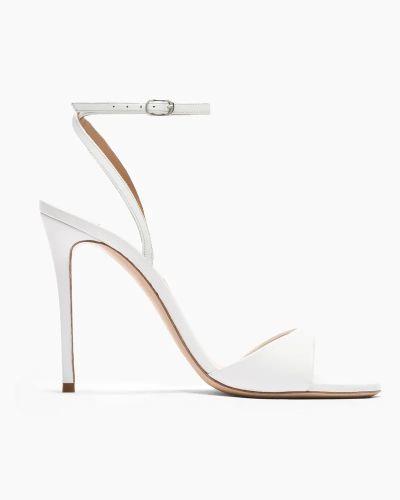 Casadei Julia Leather Sandals - Donna Sandali White White