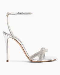 Casadei Taylor Julia Crystal Sandals - Donna Sandali Silver Silver