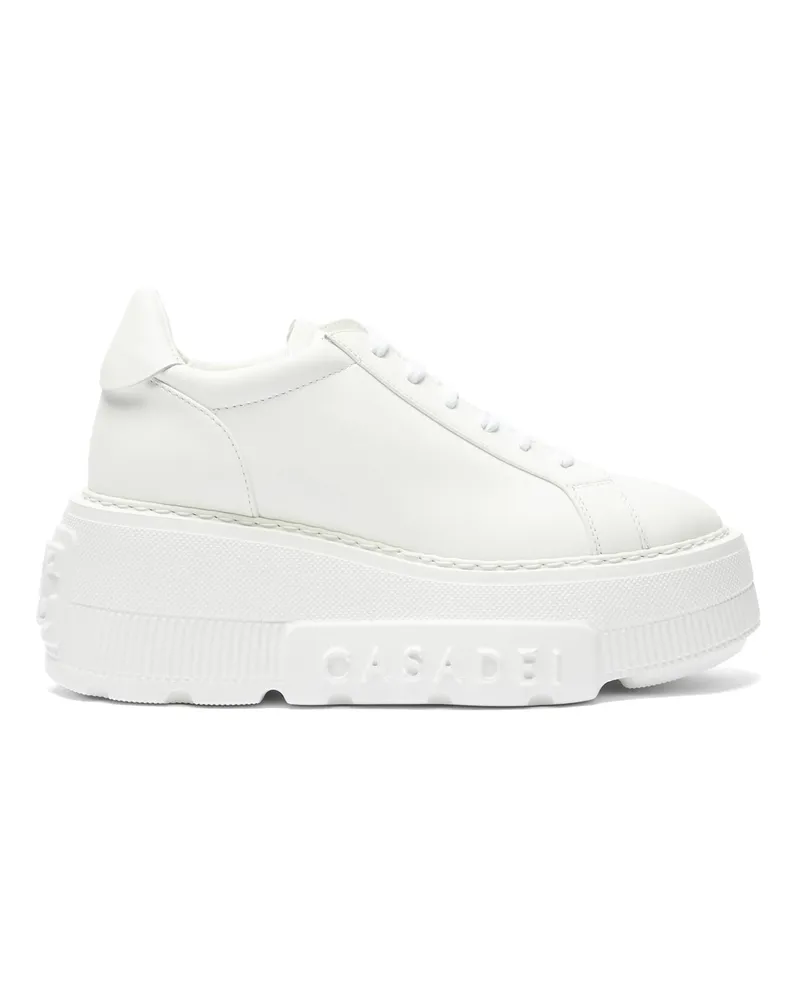 Casadei Nexus Leather Sneakers - Donna Suola Xxl White White