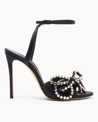 Casadei Judith Satin Sandals - Donna Sandali Black Black