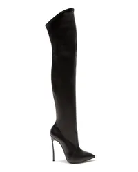 Casadei Blade Leather Over The Knee - Donna Stivali Sopra Il Ginocchio Black Black