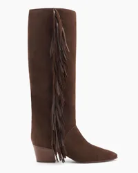 Casadei Beat Suede High Boots - Donna Stivali Cocoa Cocoa