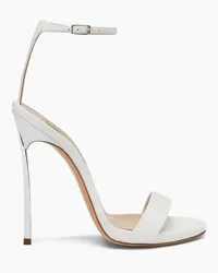 Casadei Blade Leather Sandals - Donna Sandali White White