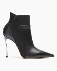 Casadei Blade Leather Ankle Boots - Donna Stivaletti Black Black