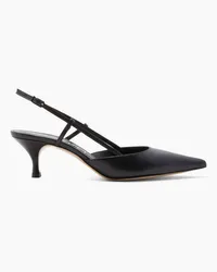 Casadei Scarlet Kitten Leather Slingback - Donna Décolleté E Slingback Black Black