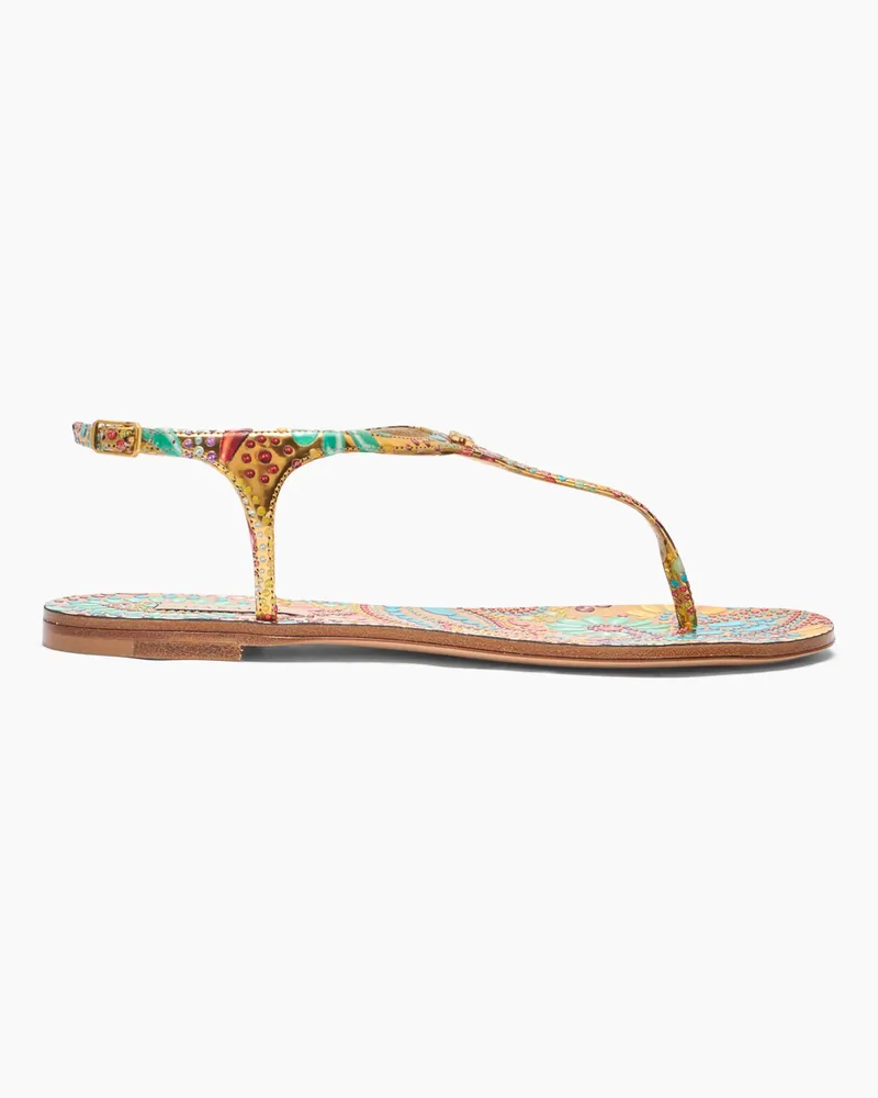 Casadei Nuggets Thongs - Donna Flats e Mocassini Gold Gold
