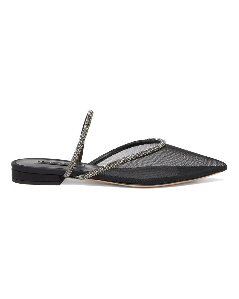 Casadei Mimì Mesh Flats - Donna Flats e Mocassini Black And Ematite Black