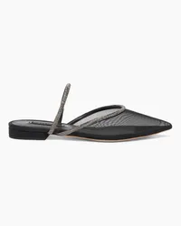 Casadei Mimì Mesh Flats - Donna Flats e Mocassini Black And Ematite Black