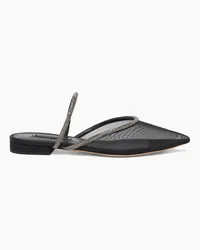 Casadei Mimì Mesh Flats - Donna Flats e Mocassini Black And Ematite Black