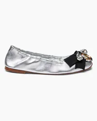 Casadei Queen Bee Ballet Ballerinas - Donna Flats e Mocassini Silver Silver