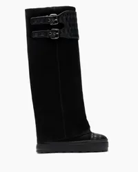 Casadei Maison Lab Double Face Suede Boots - Donna Stivali Black Black