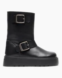 Casadei Ale Leather Ankle Boots - Donna Stivaletti Black Black