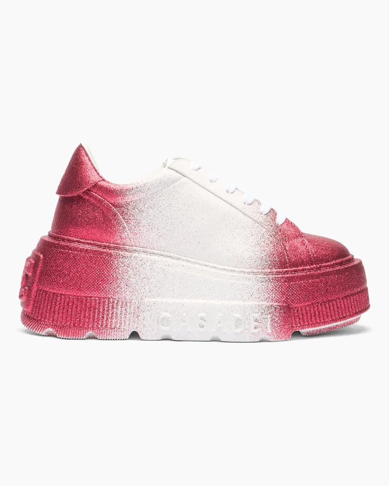 Casadei Nexus Salento Reflex Sneakers - Donna Sneakers White And Pink White