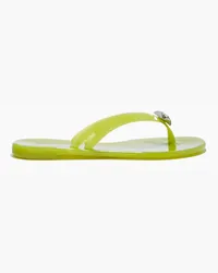 Casadei Jelly Jeweled Pvc Flip Flops - Donna Flats e Mocassini Lime Lime