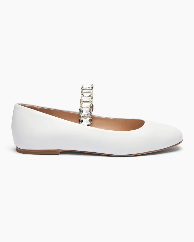 Casadei Crystal Ballet Flats - Donna Flats e Mocassini White White