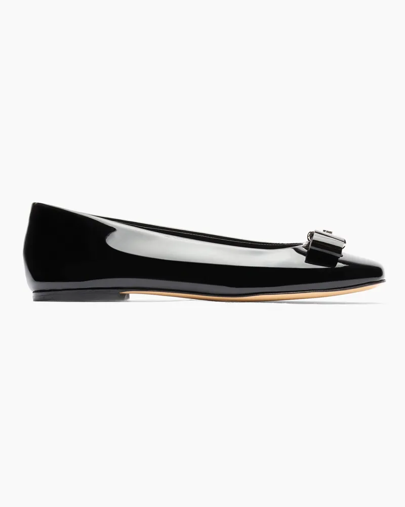 Casadei Patent Leather Ballet Flats - Donna Flats e Mocassini Black Black