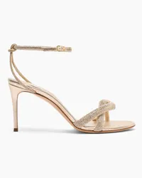 Casadei Taylor Julia Crystal Sandals - Donna Sandali Platinum Platinum