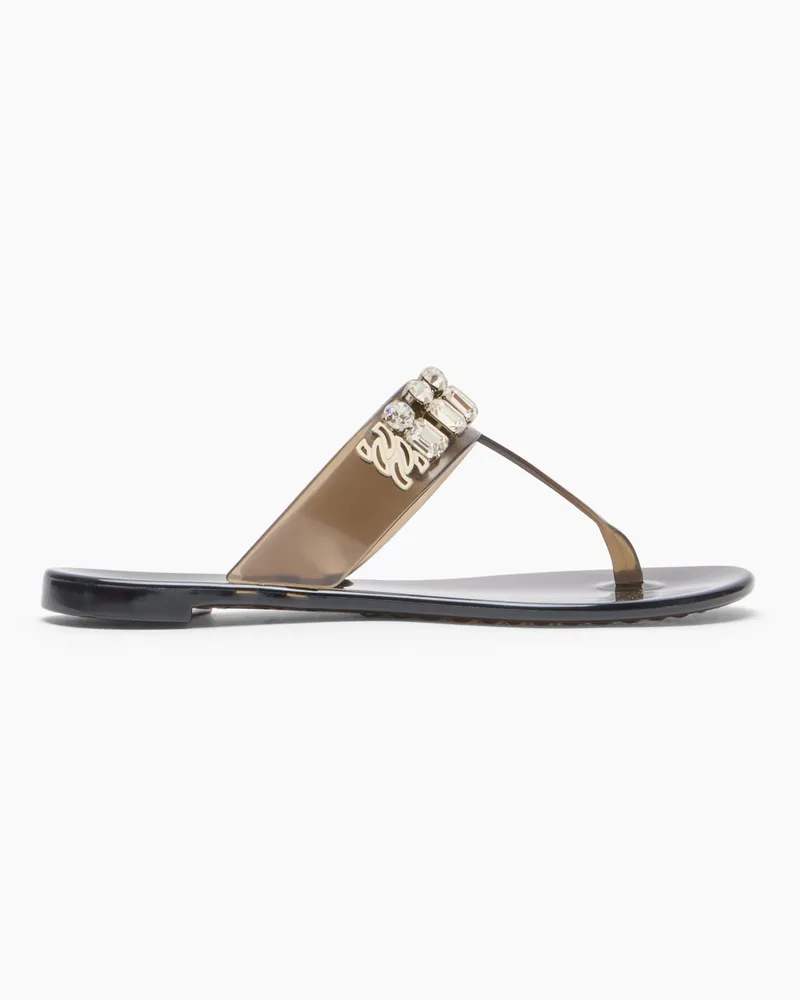 Casadei Jelly Decor Sandals - Donna Flats e Mocassini Black Black