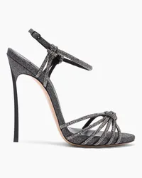 Casadei Blade C+c Sandals - Donna Sandali Black And Jet Ematite Black