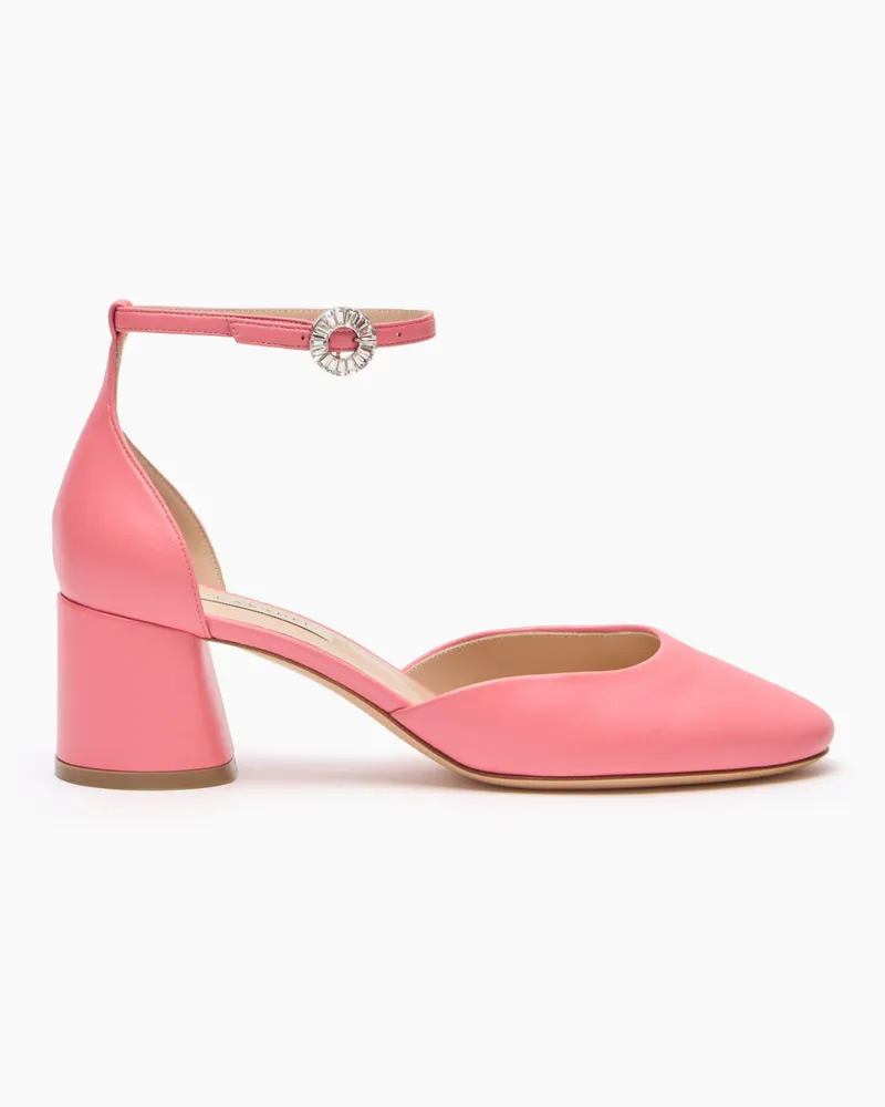 Casadei Cleo Leather Pumps - Donna Décolleté E Slingback Coral Coral