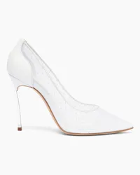 Casadei Blade Vanity Mesh  Pumps - Donna Décolleté E Slingback White White