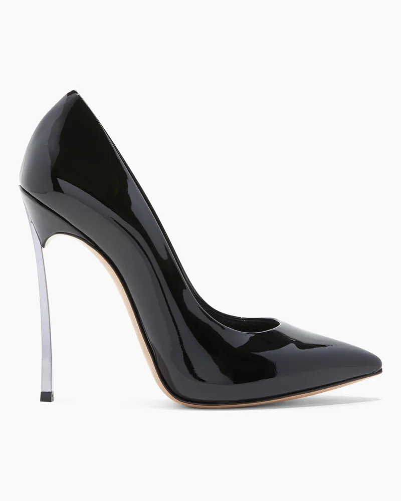 Casadei Blade Patent Leather - Donna Décolleté E Slingback Black Black