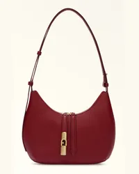 Furla Goccia Borsa A Spalla Ciliegia D Rosso Pelle Di Vitello Notte + Pelle Di Vitello Sidney Donna Rosso