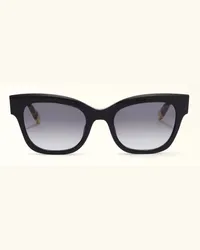 Furla Sunglasses Occhiali Da Sole Nero Nero Acetato Color-block Donna Nero