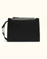 Furla Nuvola Borsa A Tracolla Nero Nero Pelle Di Vitello Granata Donna Nero