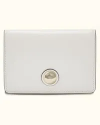 Furla Sfera Portafoglio Compatto Marshmallow Bianco Pelle Di Vitello Morbida Donna Bianco