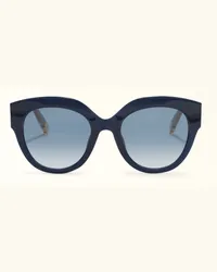 Furla Sunglasses Occhiali Da Sole Marshmallow+mediterraneo+greige Blu Acetato Color-block Donna Blu