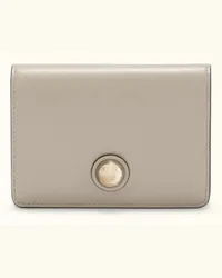 Furla Sfera Portafoglio Compatto Vaniglia Beige Pelle Di Vitello Morbida Donna Beige