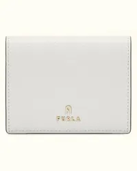 Furla Camelia Portafoglio Compatto Marshmallow Bianco Pelle Stampata Donna Bianco